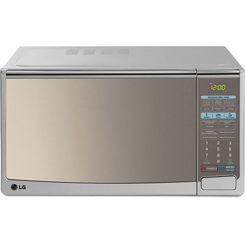 Forno de Micro-ondas LG Mirror Silver Grill MH-7049CA - 30 L